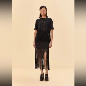Farm Rio fringe skirt